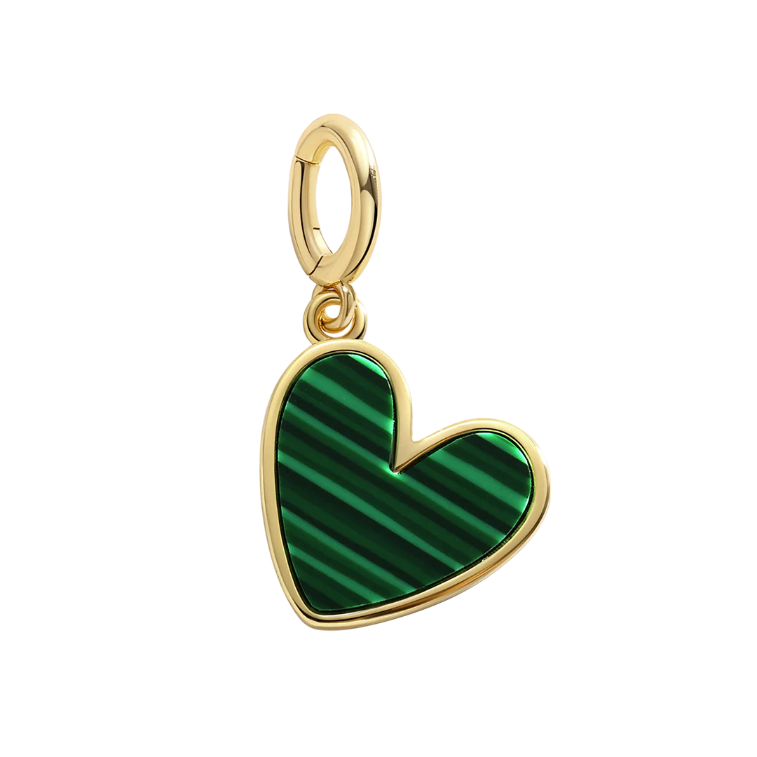 Natural Stone Heart Charm - Image 3