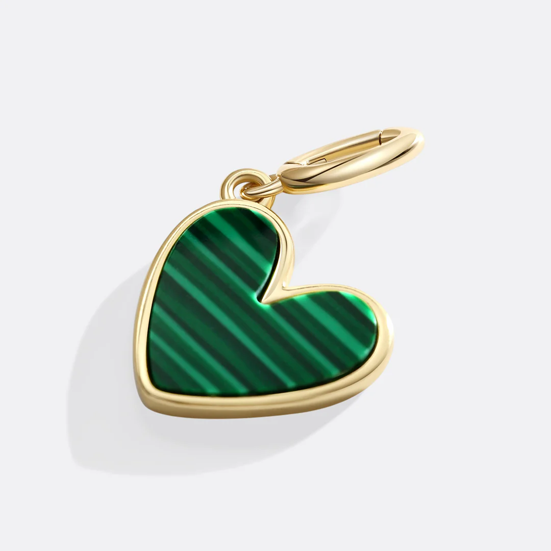 Natural Stone Heart Charm - Image 9