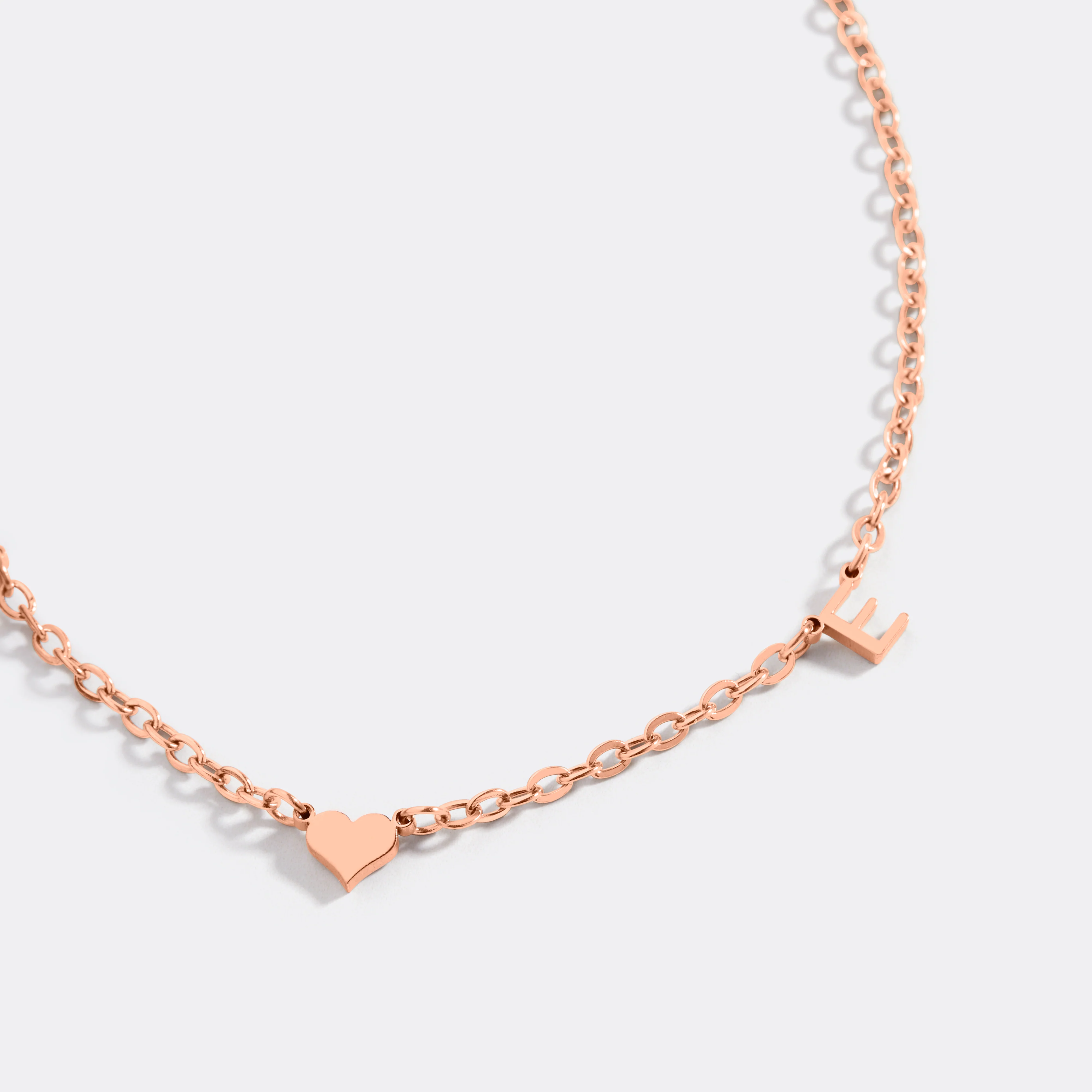 One Heart Initial Necklace - Image 23