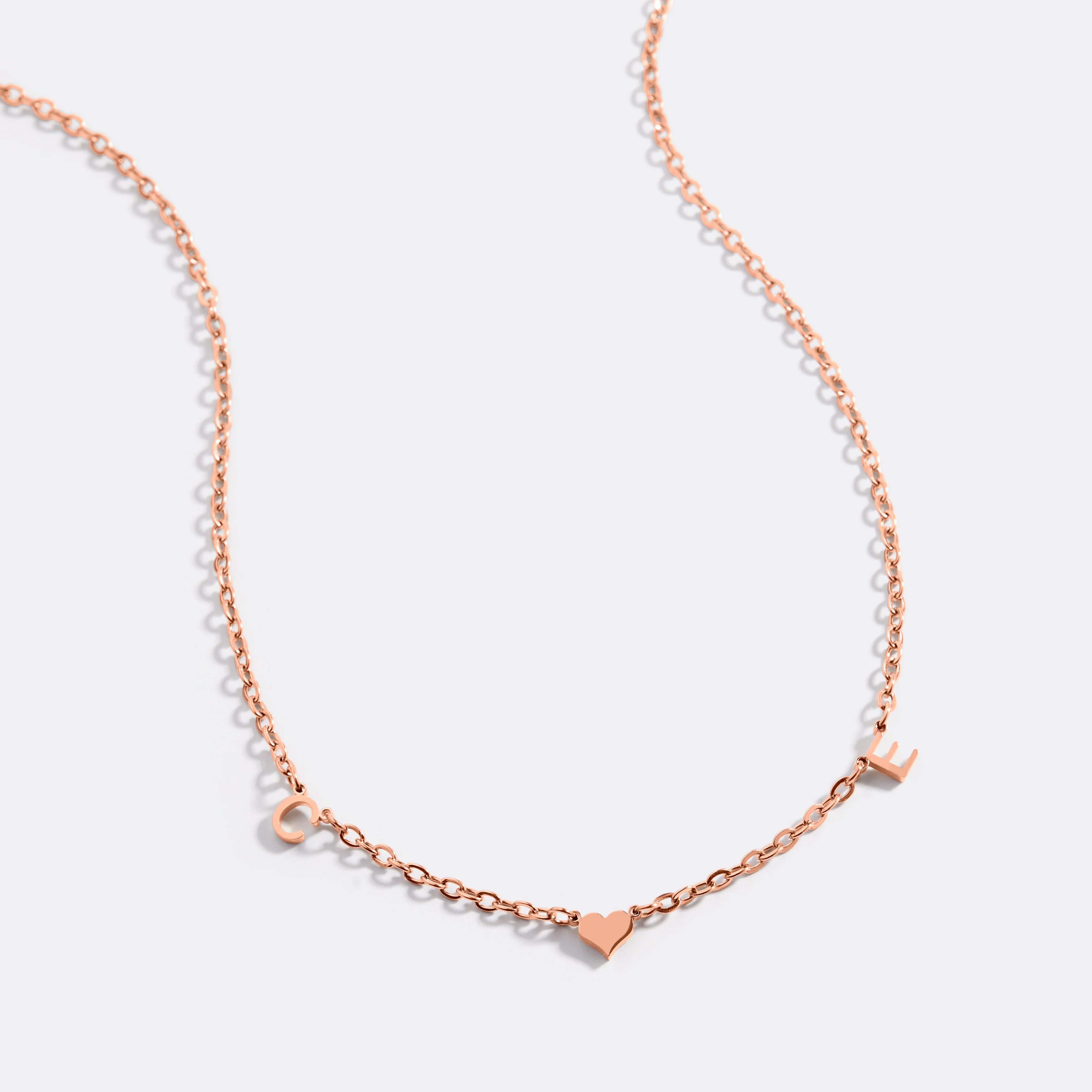 One Heart Initial Necklace - Image 24