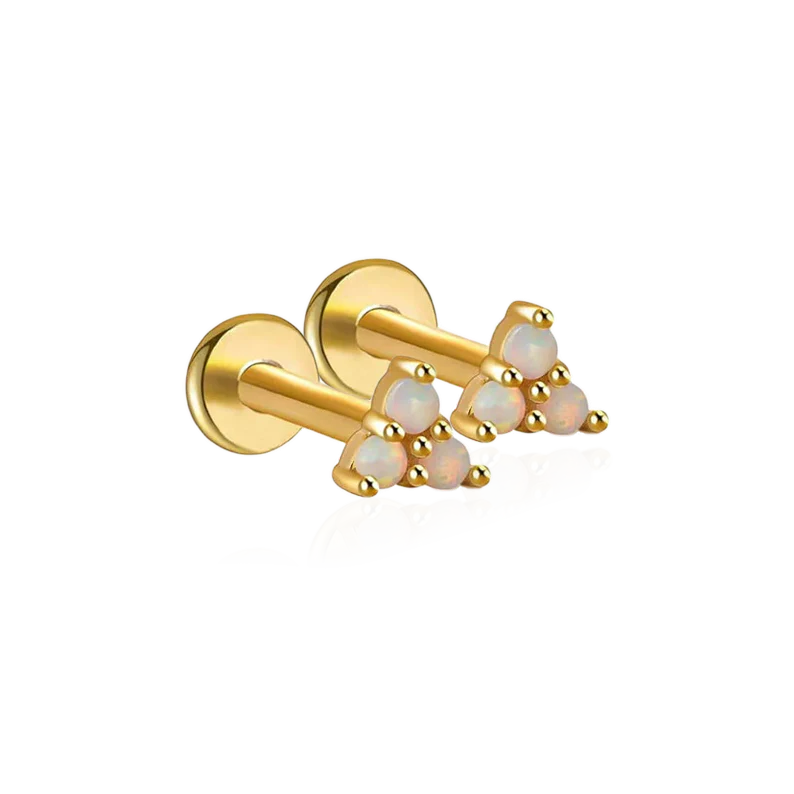 Opal Trio Sleeper Stud Earrings | 18g - Image 5