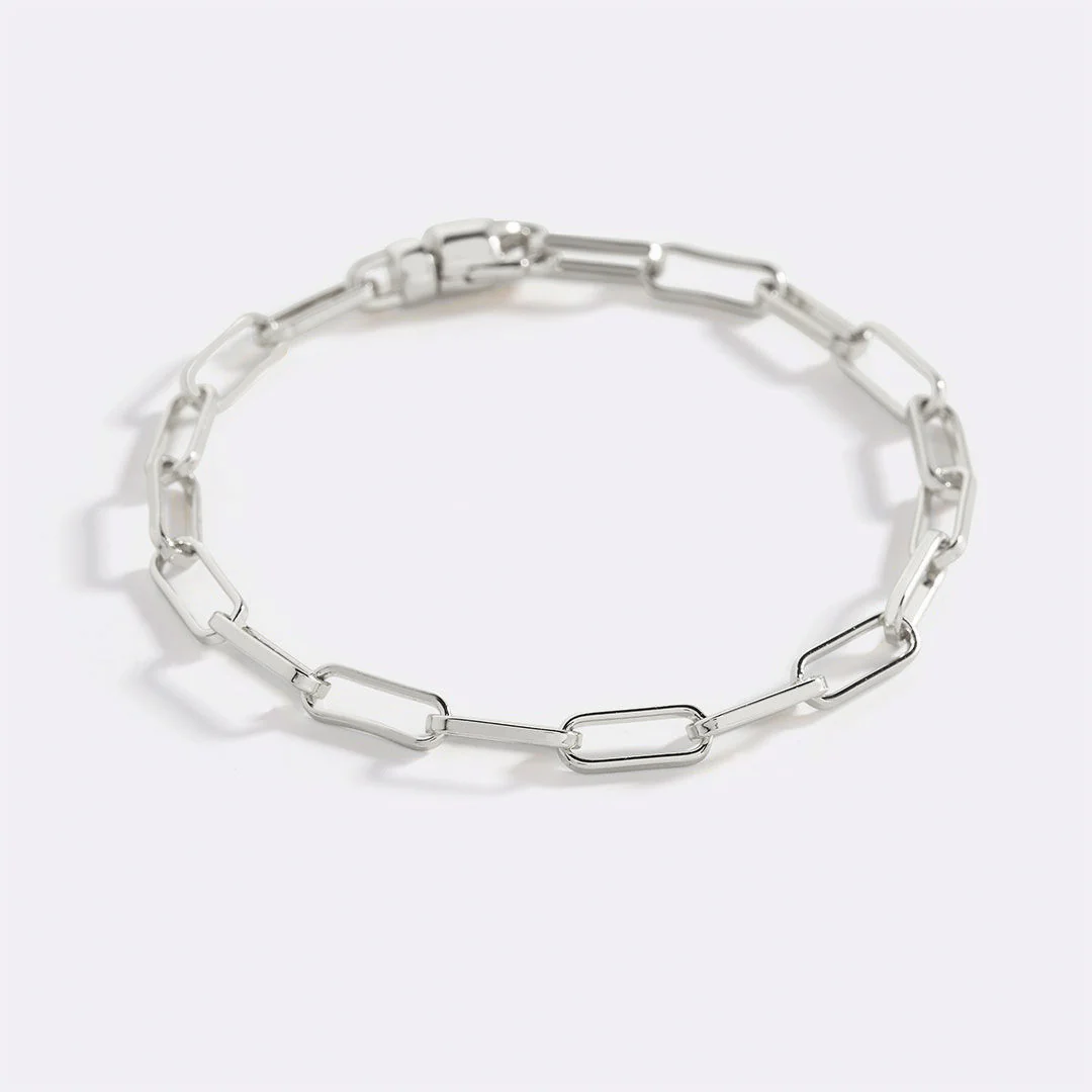 Open Link Paperclip Chain Bracelet - Image 25