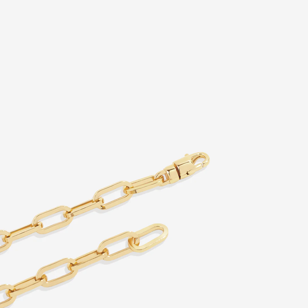 Open Link Paperclip Chain Bracelet - Image 8