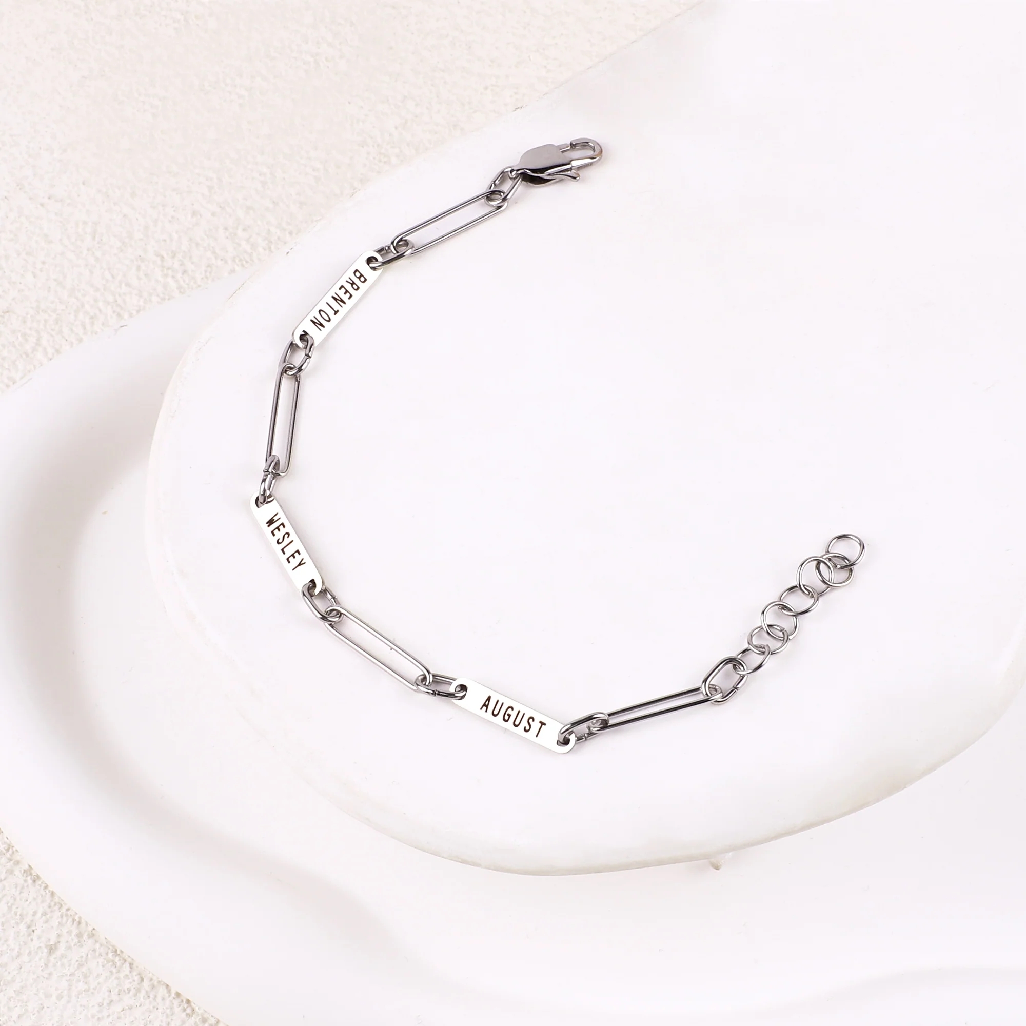 Personalized Paperclip Name Bracelet - Image 19