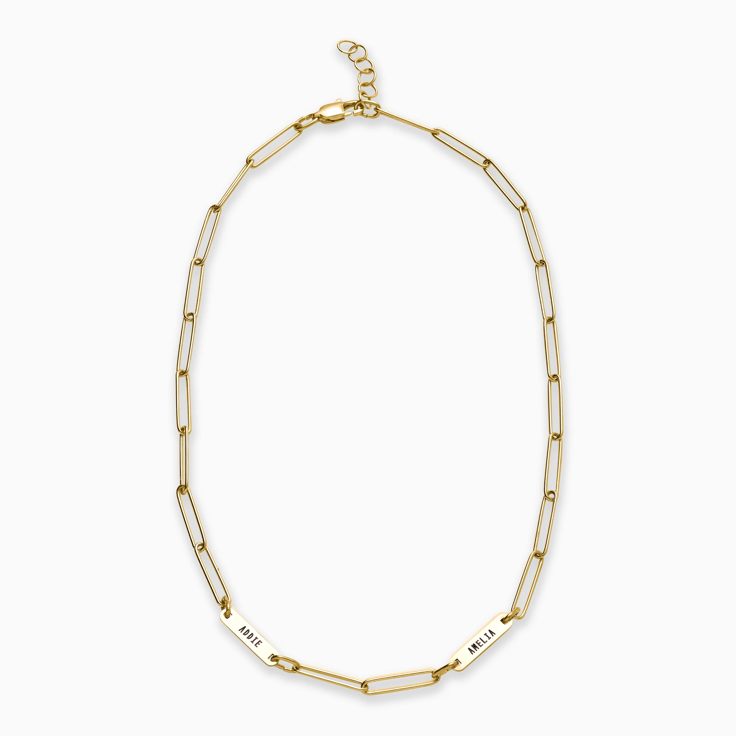 Paperclip Necklace With Personalized Names - Image 30