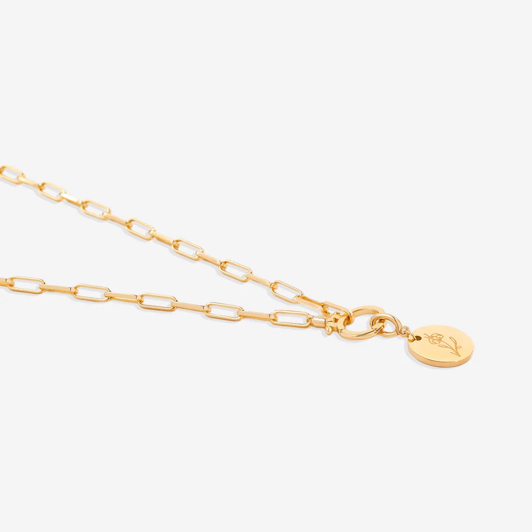 Engraved Birth Flower Disc Charm - Image 17