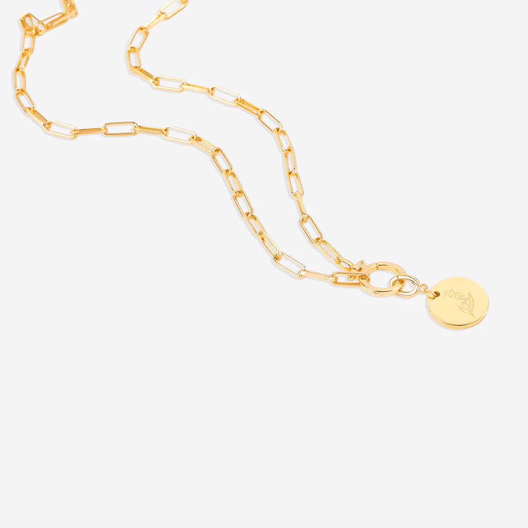 Engraved Birth Flower Disc Charm - Image 22