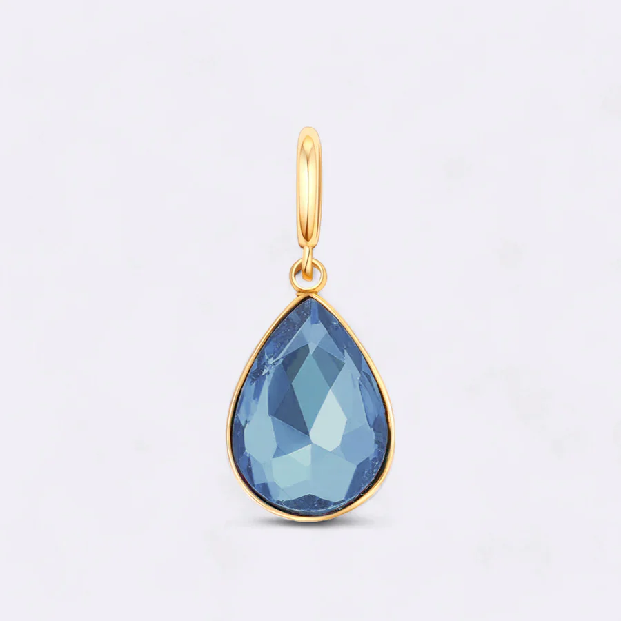 Teardrop Birthstone Charm - Image 101