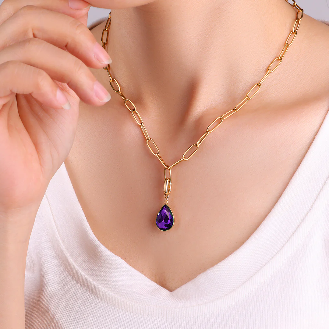 Teardrop Birthstone Charm - Image 33