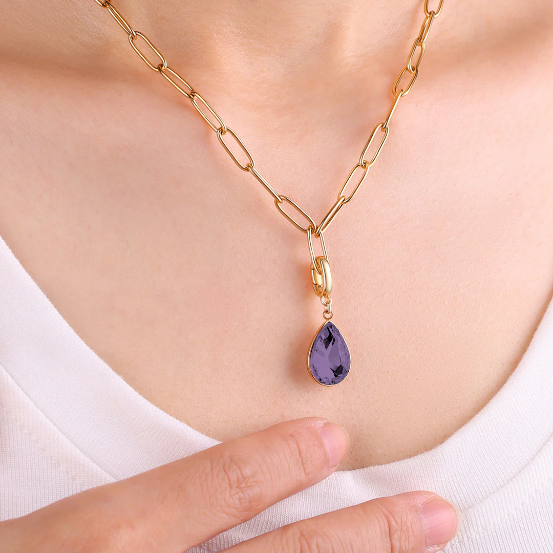 Teardrop Birthstone Charm - Image 48