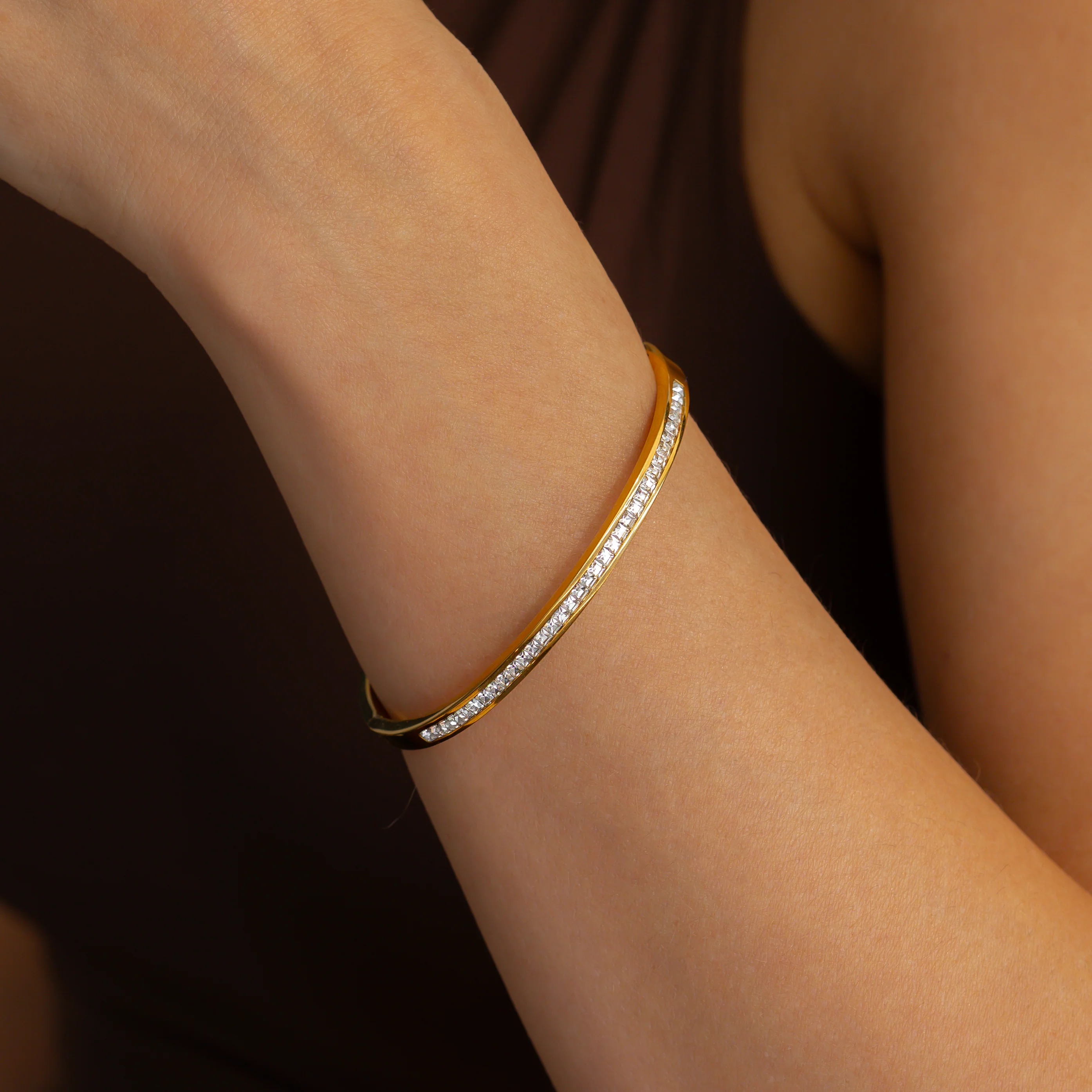 Pave Bangle Bracelet - Image 8