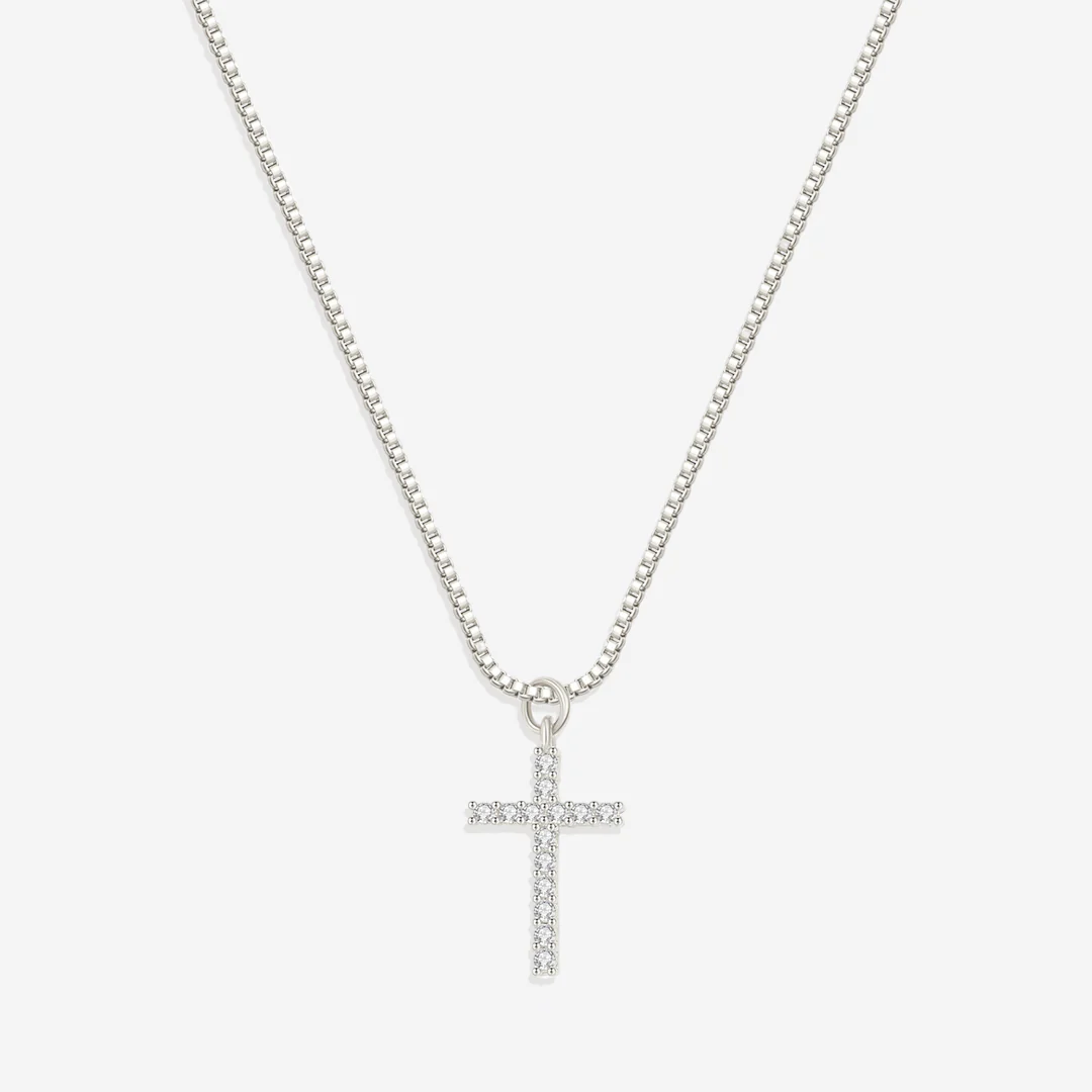Pave Cross Necklace - Image 12