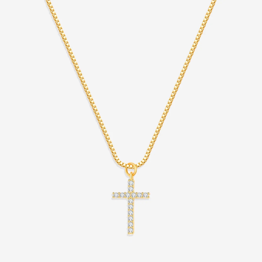 Pave Cross Necklace - Image 6
