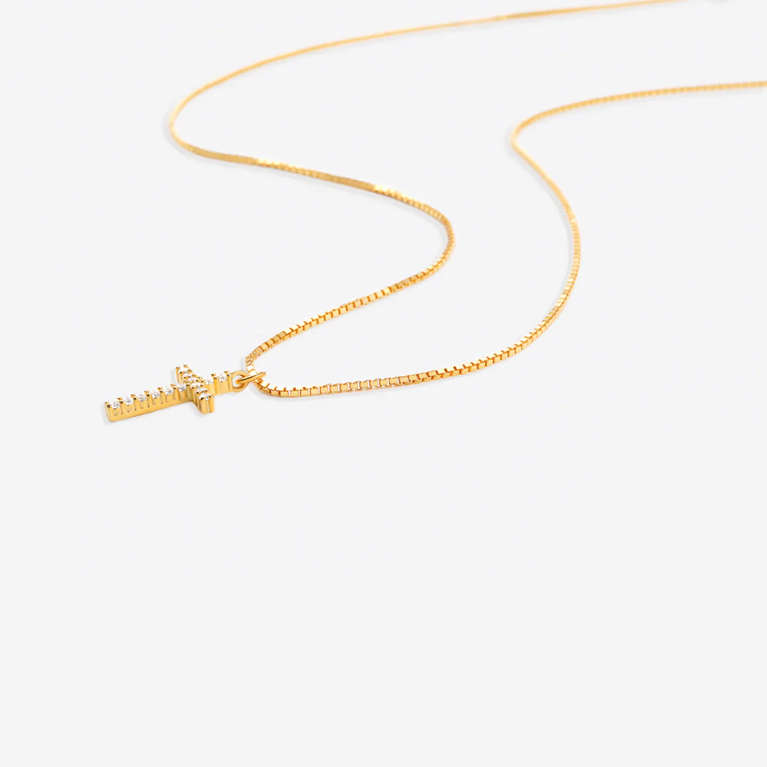 Pave Cross Necklace - Image 9