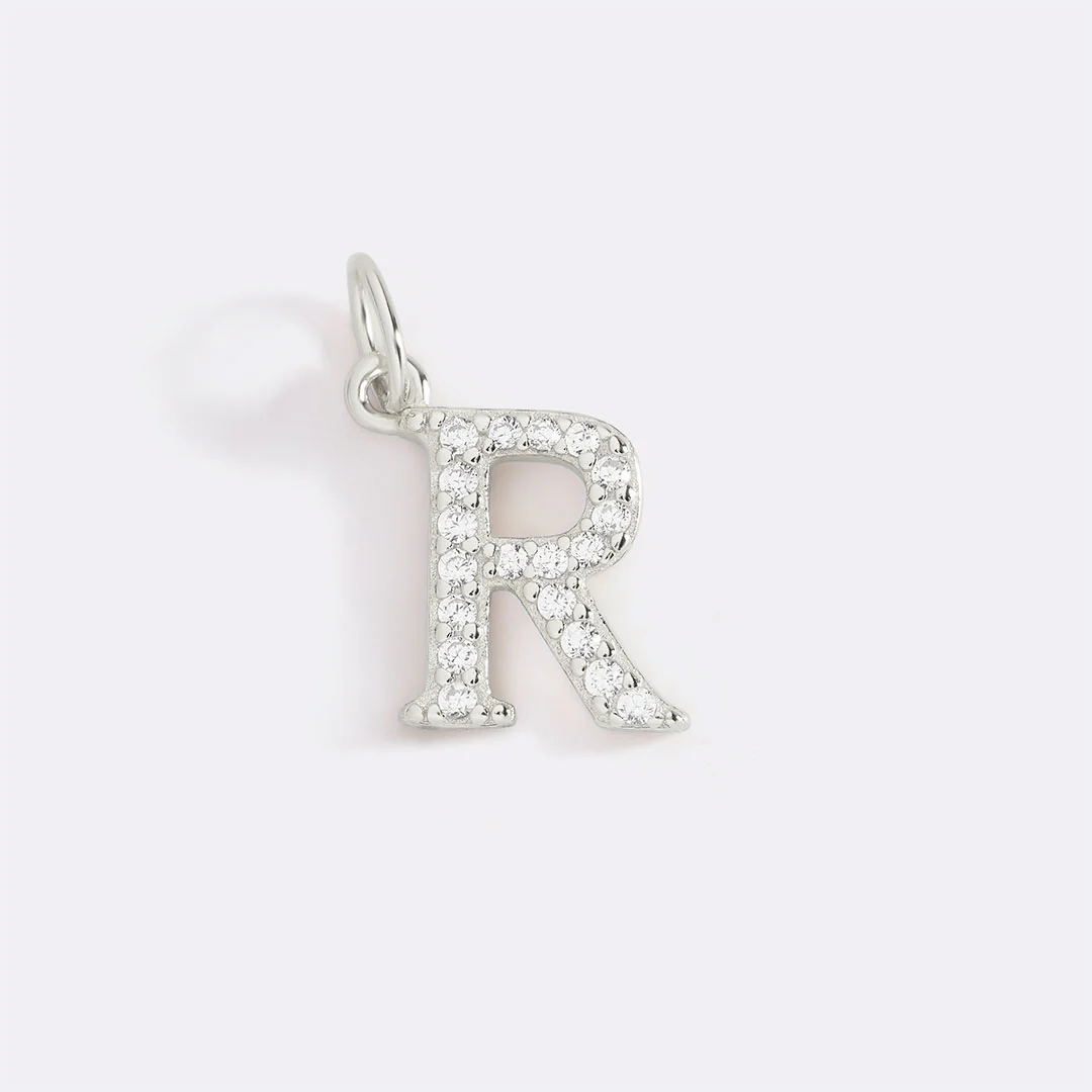 Dainty Pave Initial Charm - Image 101