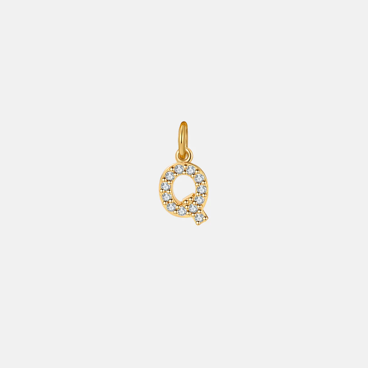 Dainty Pave Initial Charm - Image 19