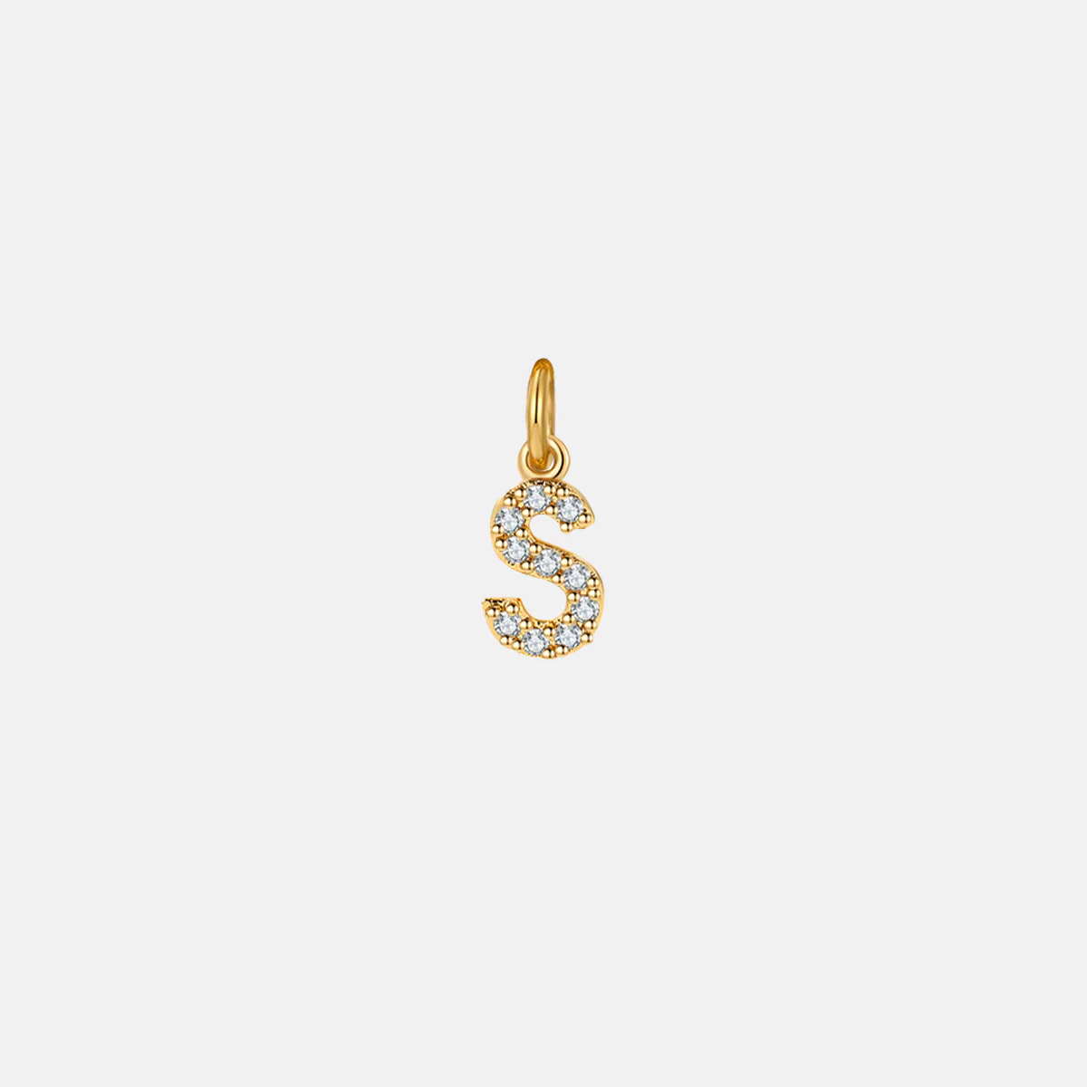Dainty Pave Initial Charm - Image 21