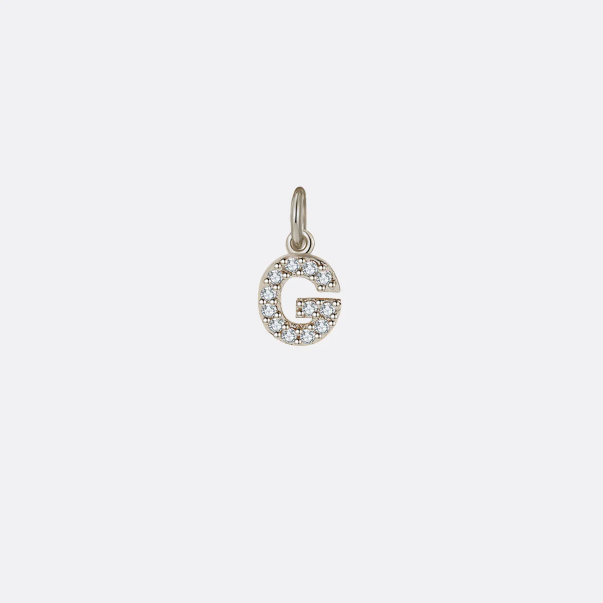 Dainty Pave Initial Charm - Image 35