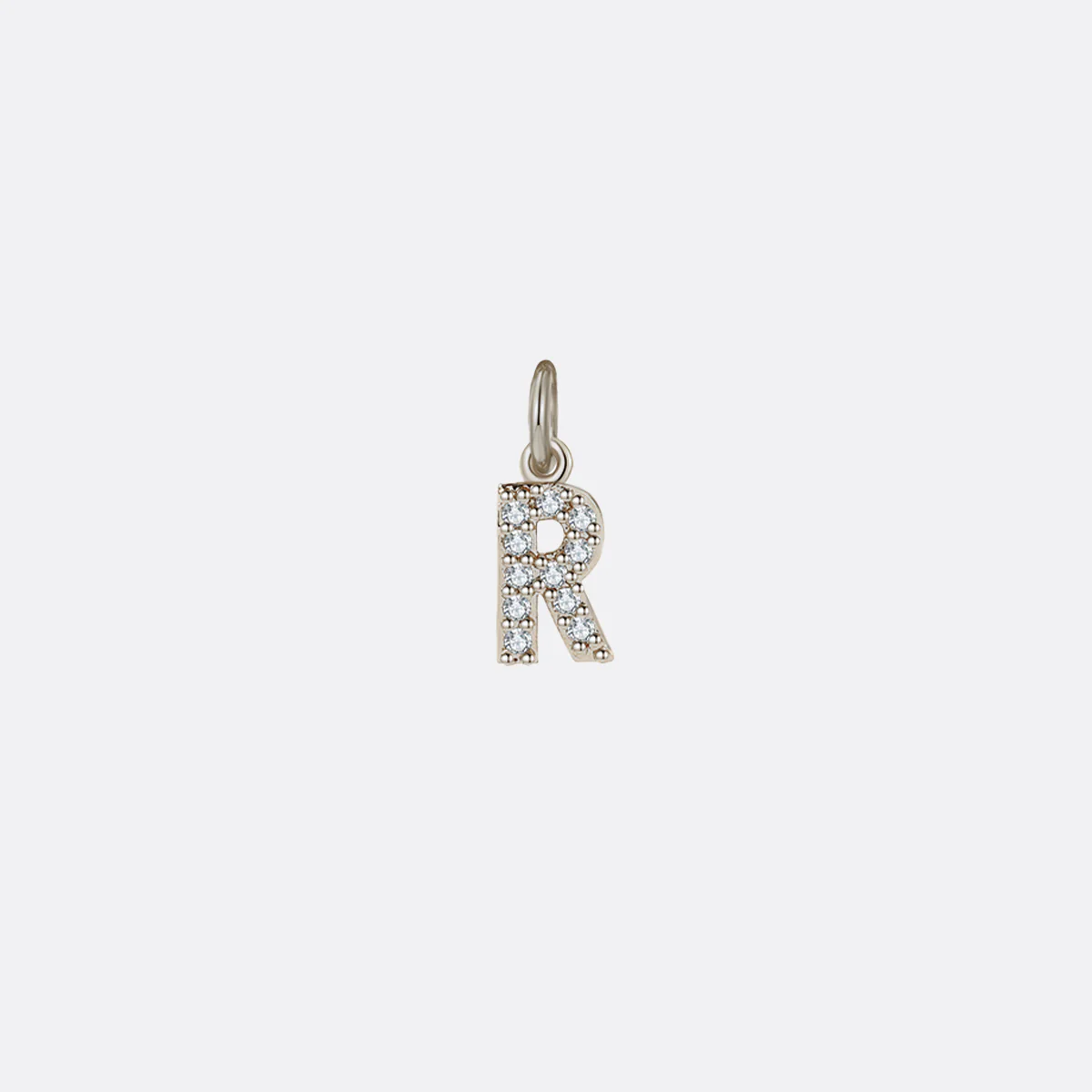 Dainty Pave Initial Charm - Image 46