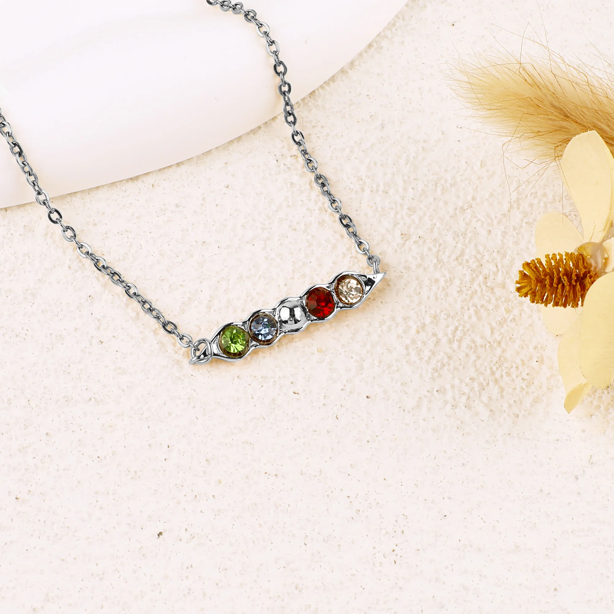 Peas in a Pod Birthstone Bracelet - Image 15