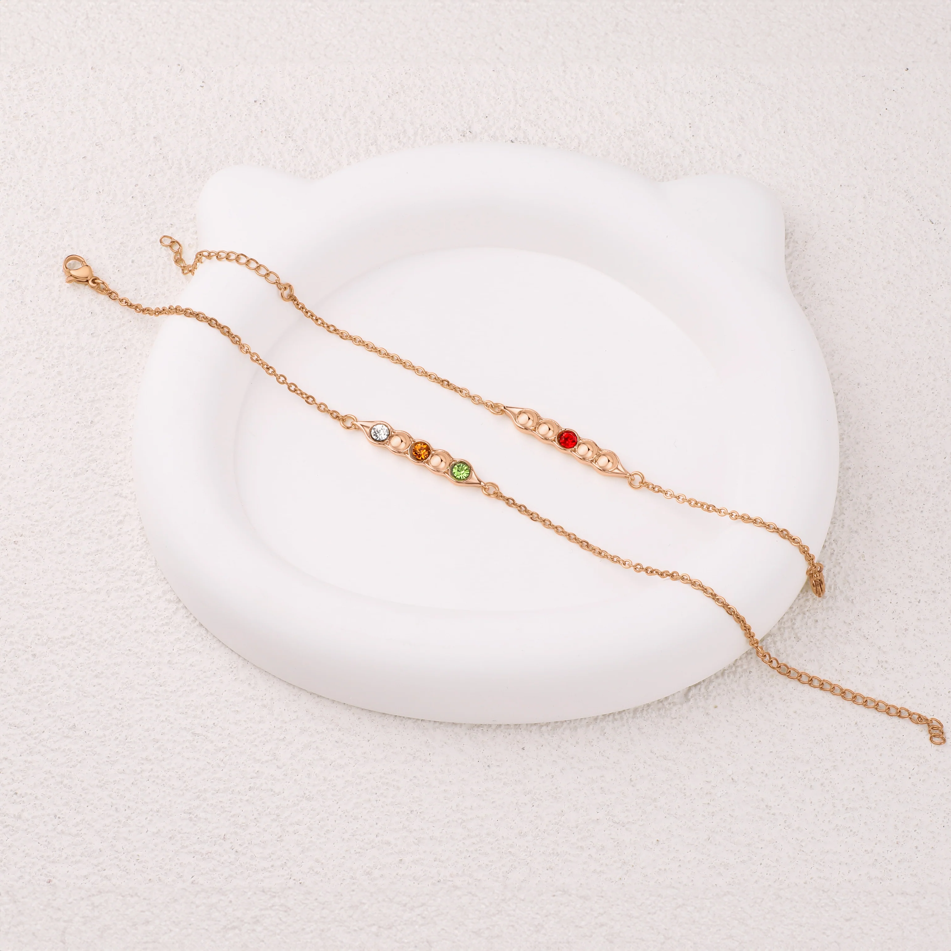 Peas in a Pod Birthstone Bracelet - Image 28