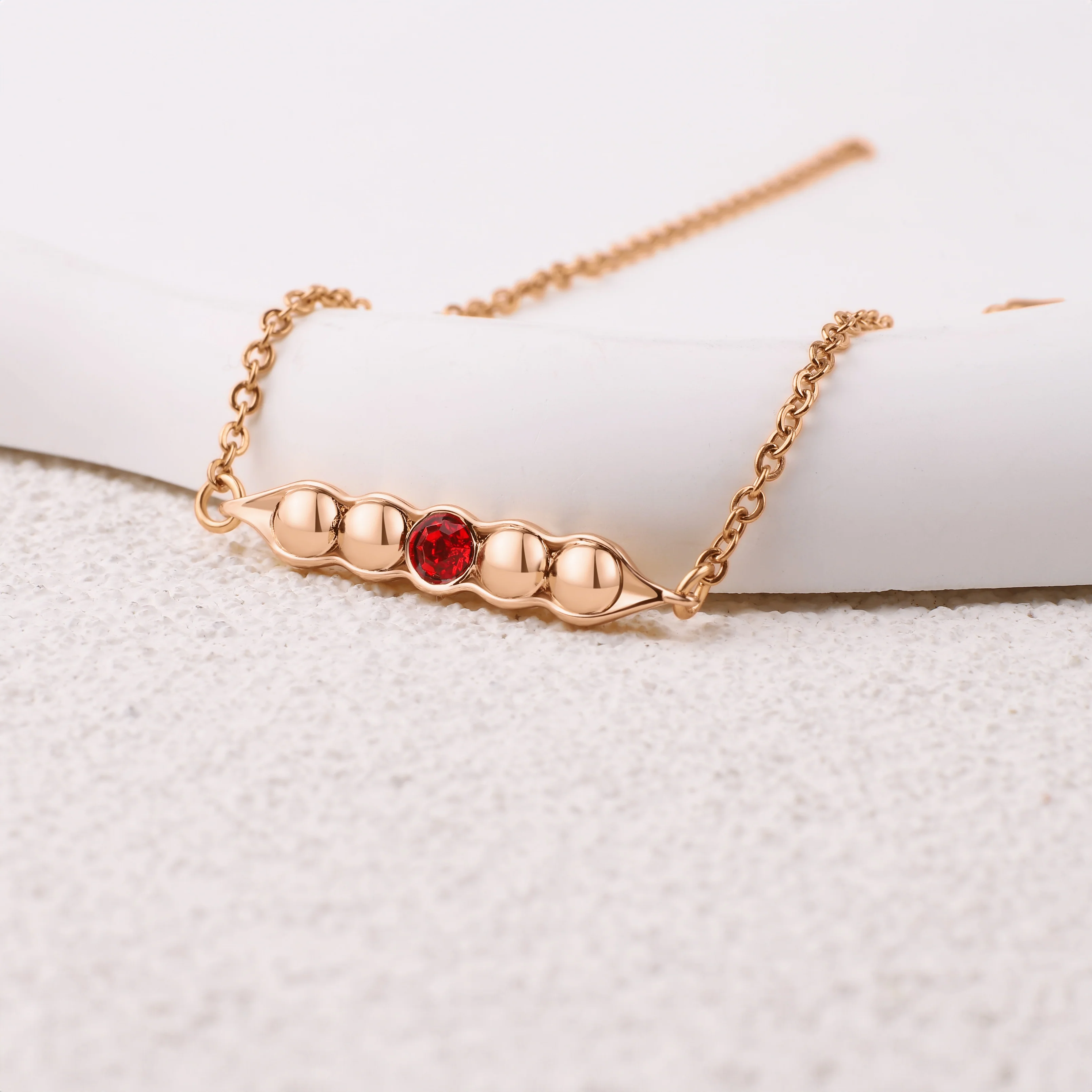 Peas in a Pod Birthstone Bracelet - Image 38