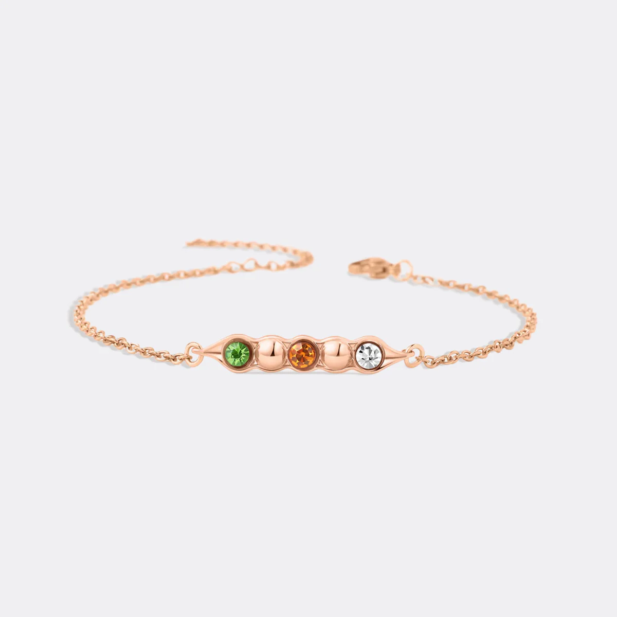 Peas in a Pod Birthstone Bracelet - Image 54