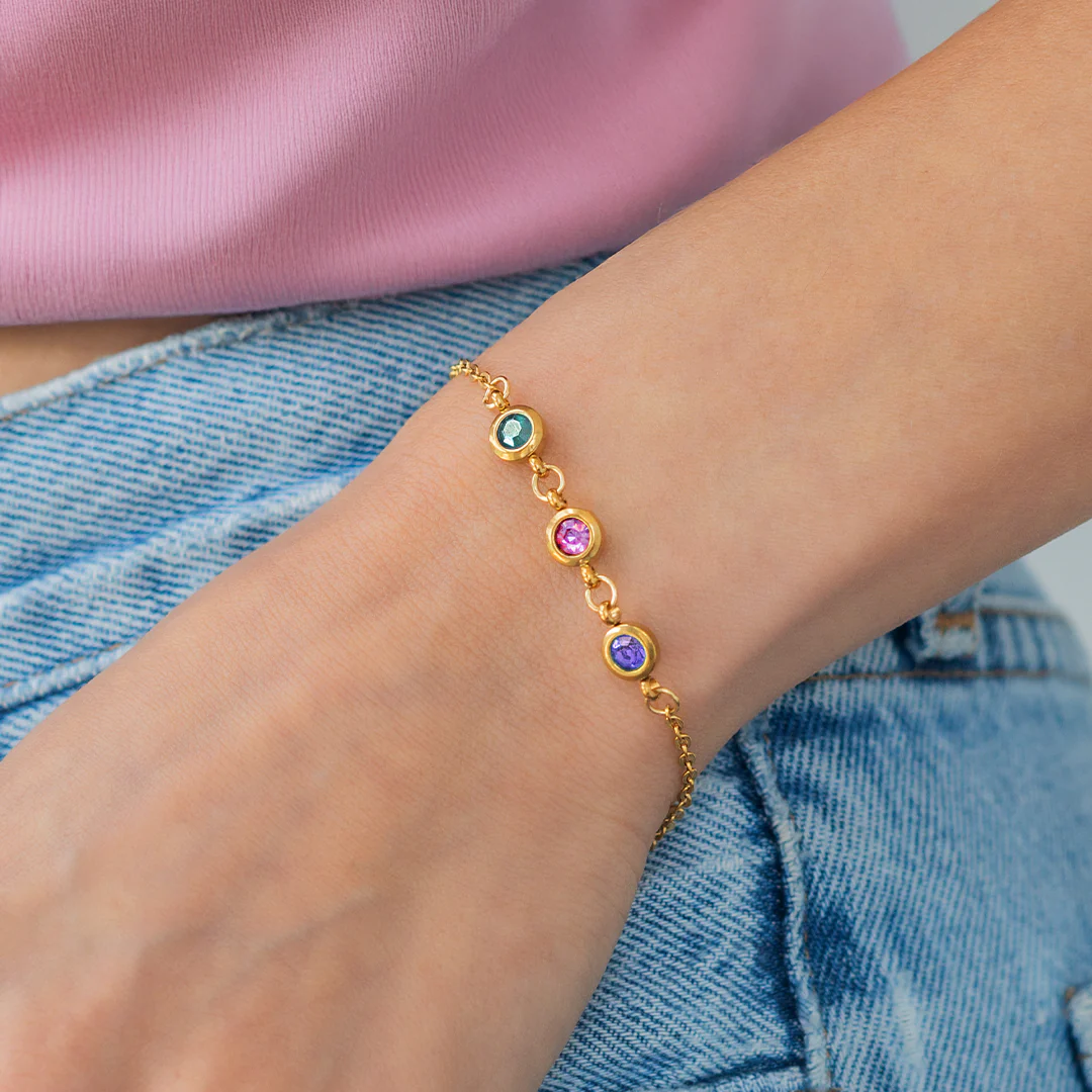 Personalized Birthstone Bracelet - Image 57