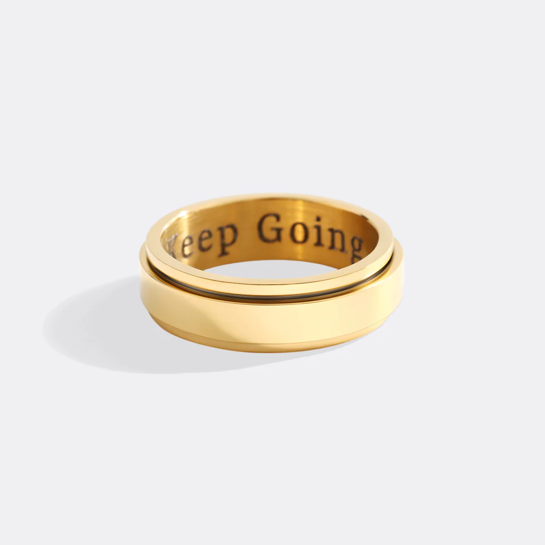 Personalized Classic Block Fidget Ring - Image 2