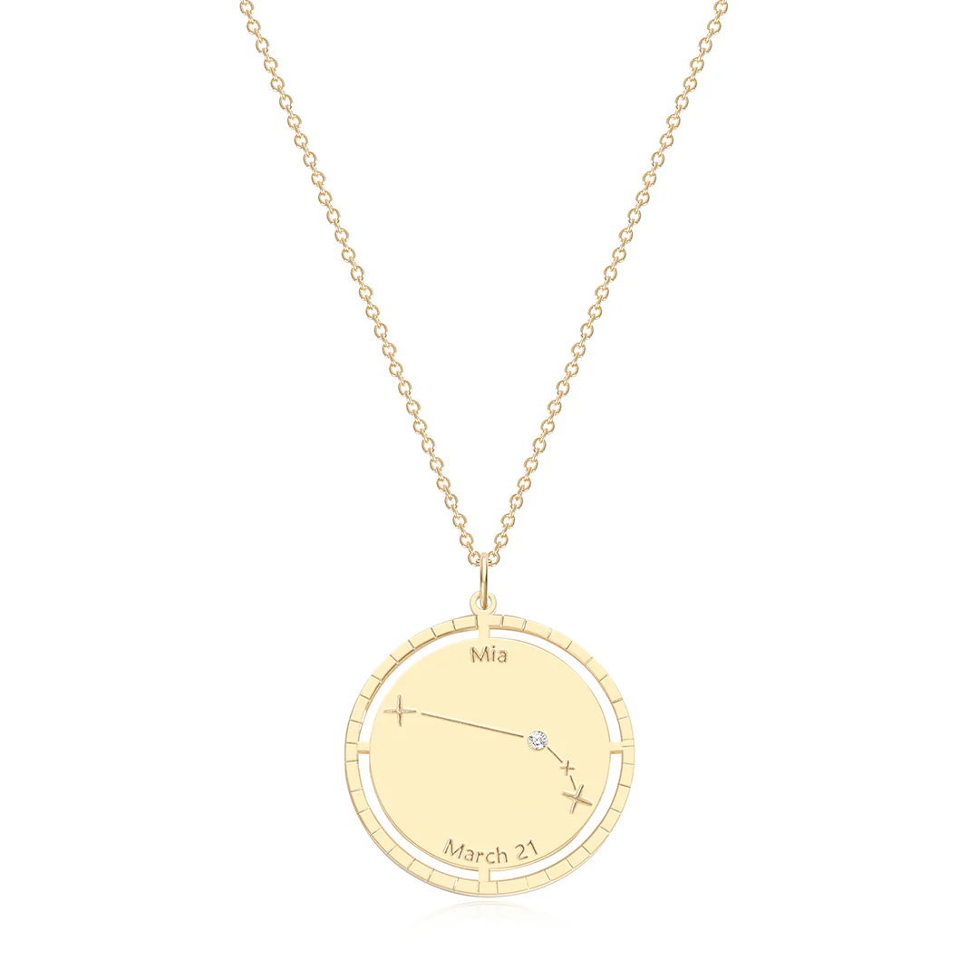 Personalized Constellation Pendant Necklace - Image 12