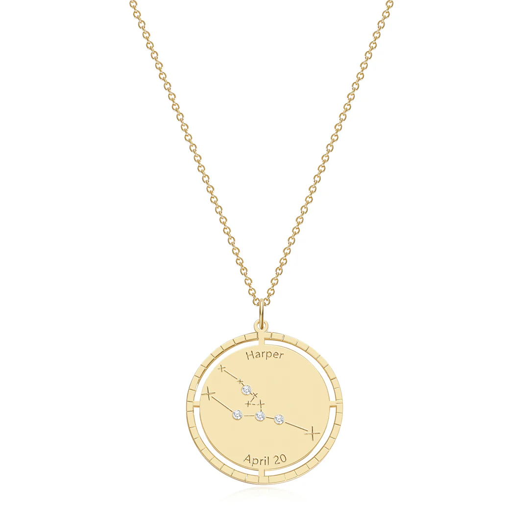 Personalized Constellation Pendant Necklace - Image 13