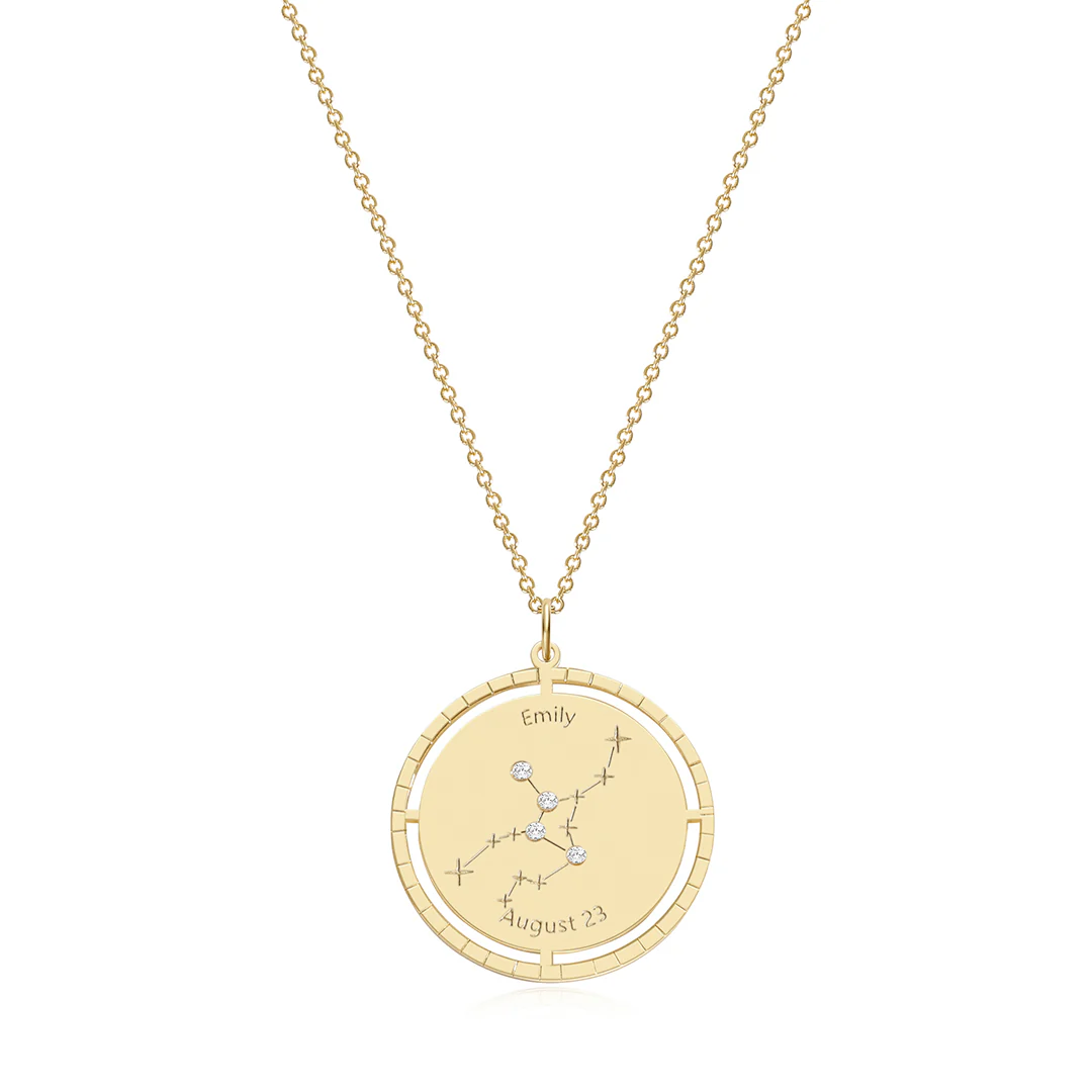 Personalized Constellation Pendant Necklace - Image 17
