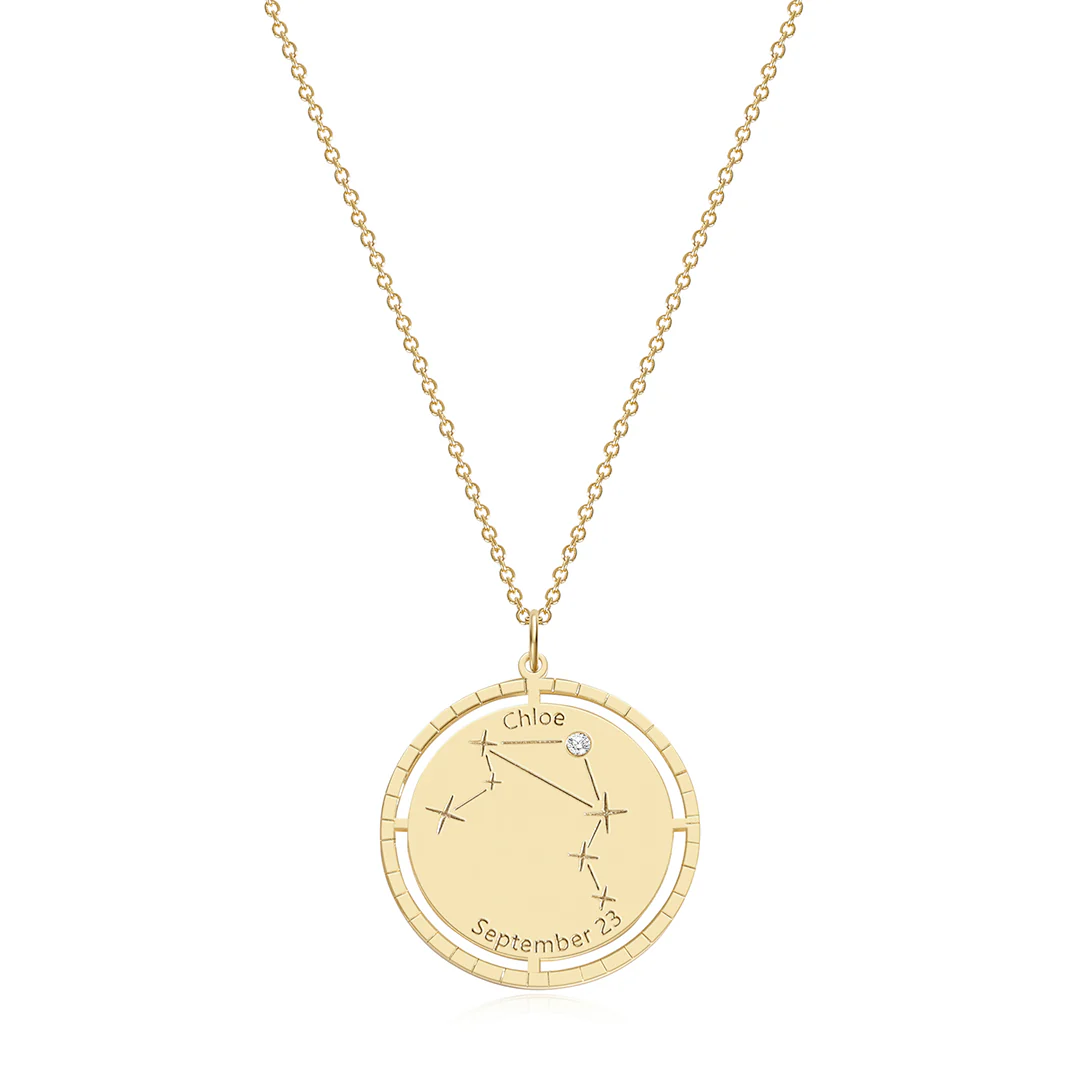Personalized Constellation Pendant Necklace - Image 18