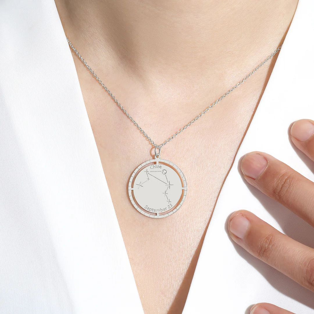 Personalized Constellation Pendant Necklace - Image 22
