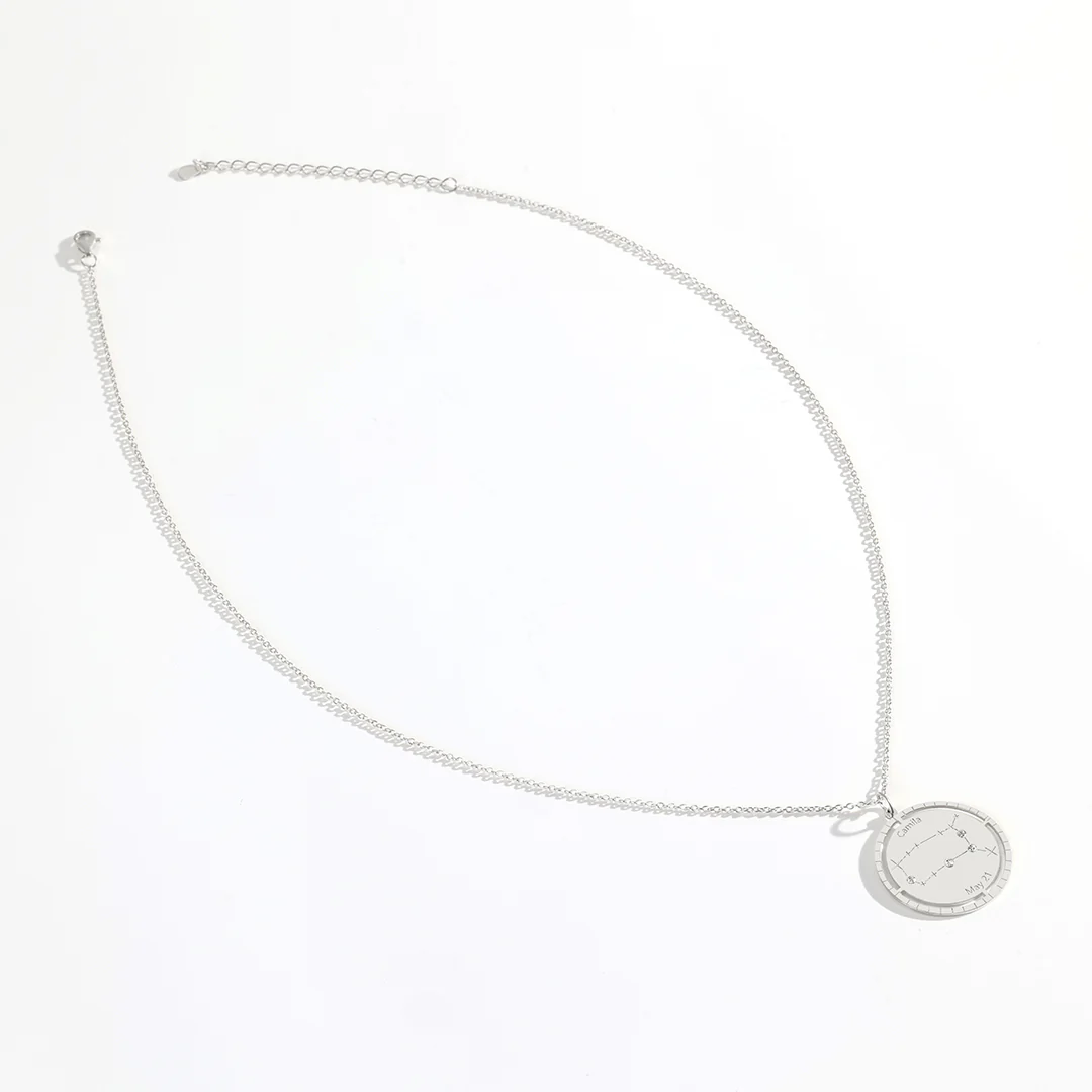 Personalized Constellation Pendant Necklace - Image 26
