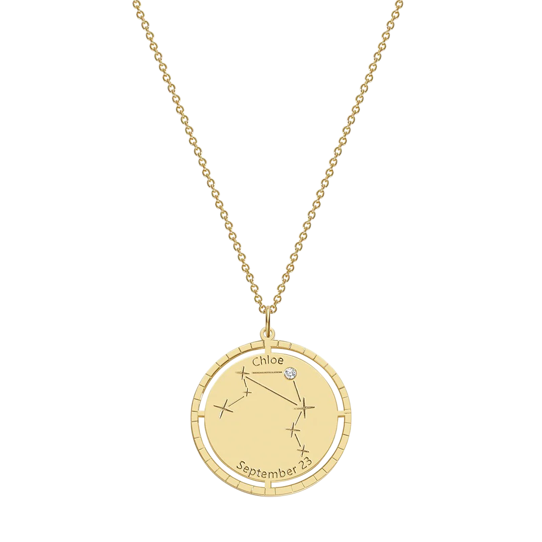 Personalized Constellation Pendant Necklace - Image 47
