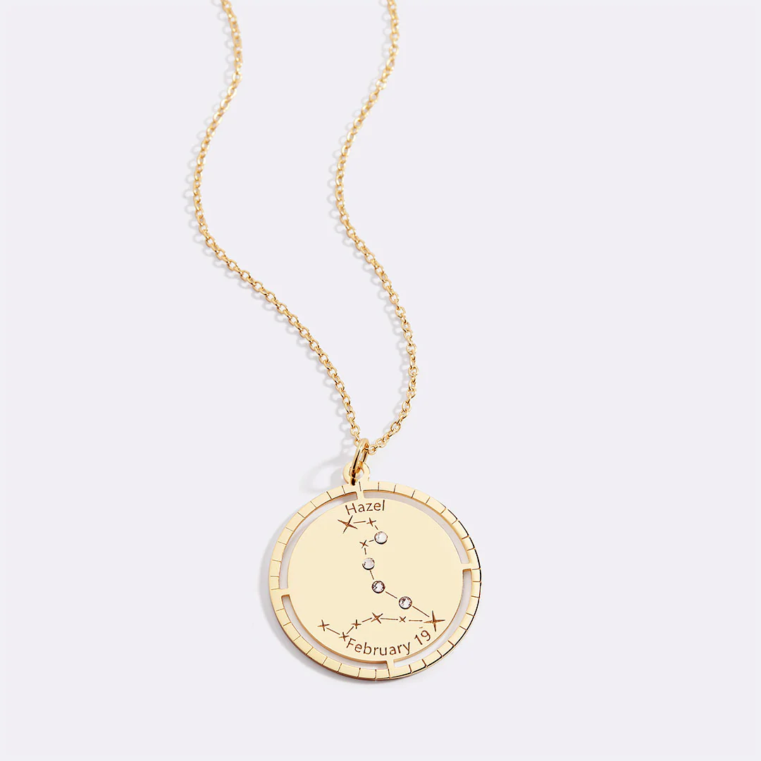 Personalized Constellation Pendant Necklace - Image 52