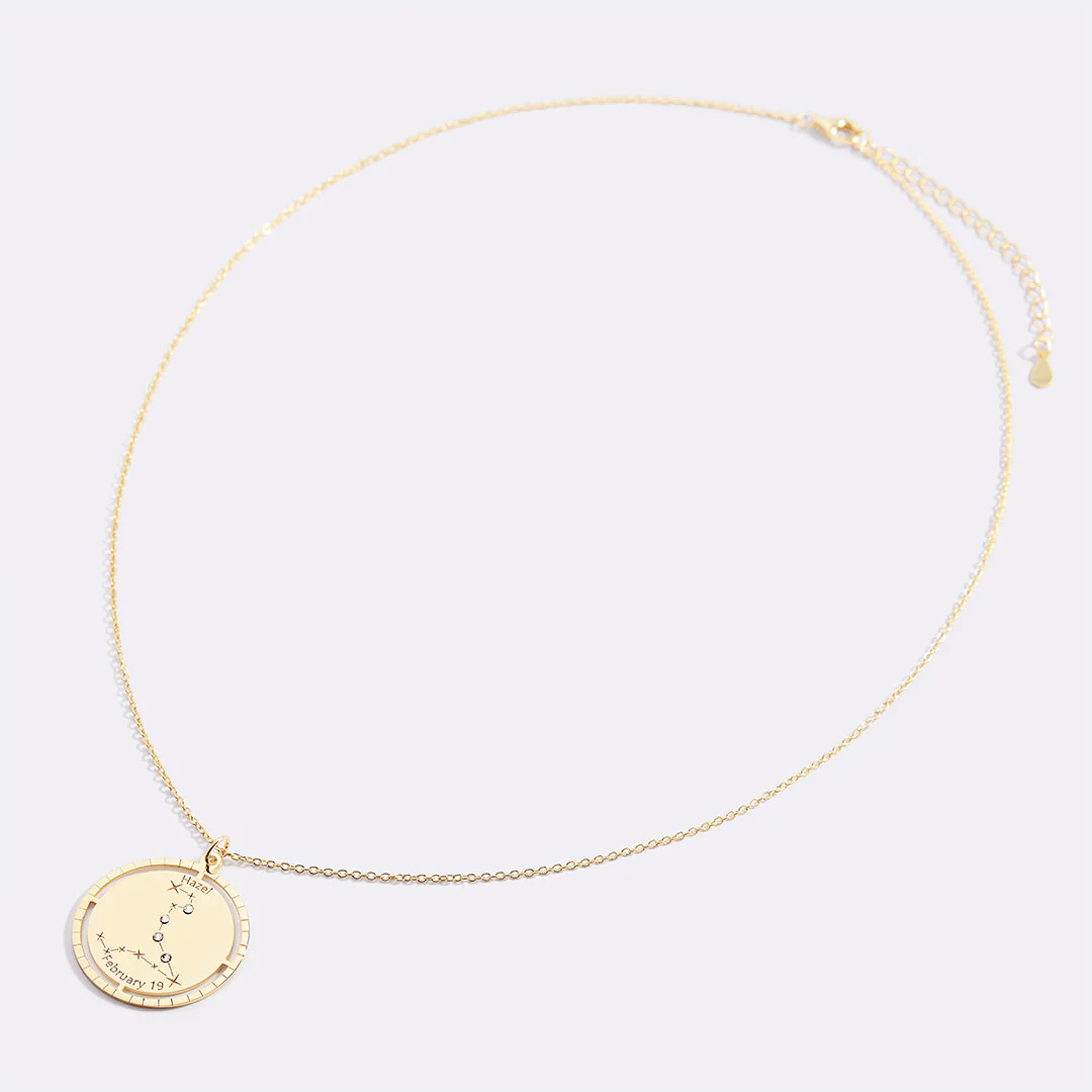 Personalized Constellation Pendant Necklace - Image 53
