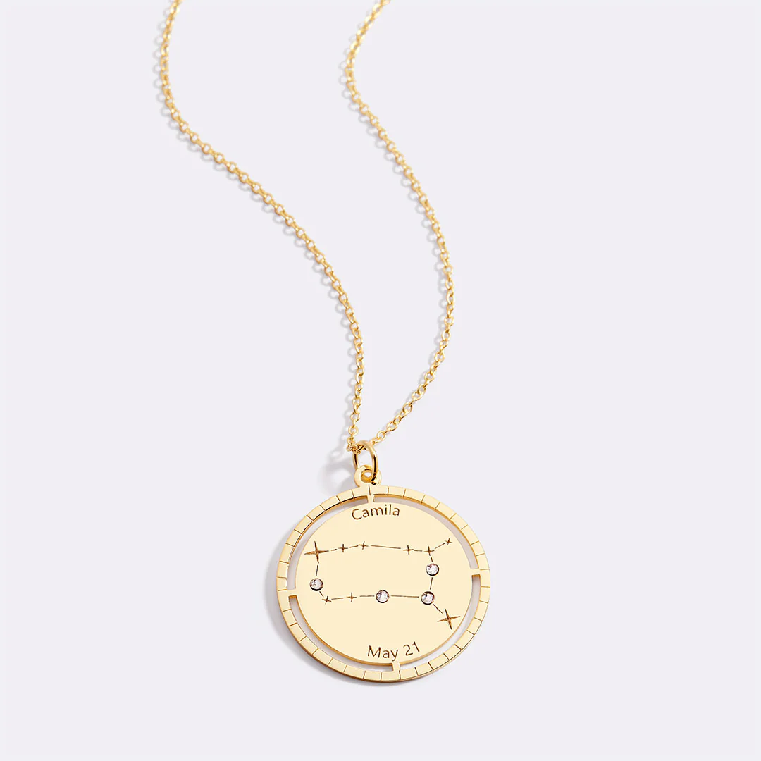 Personalized Constellation Pendant Necklace - Image 58