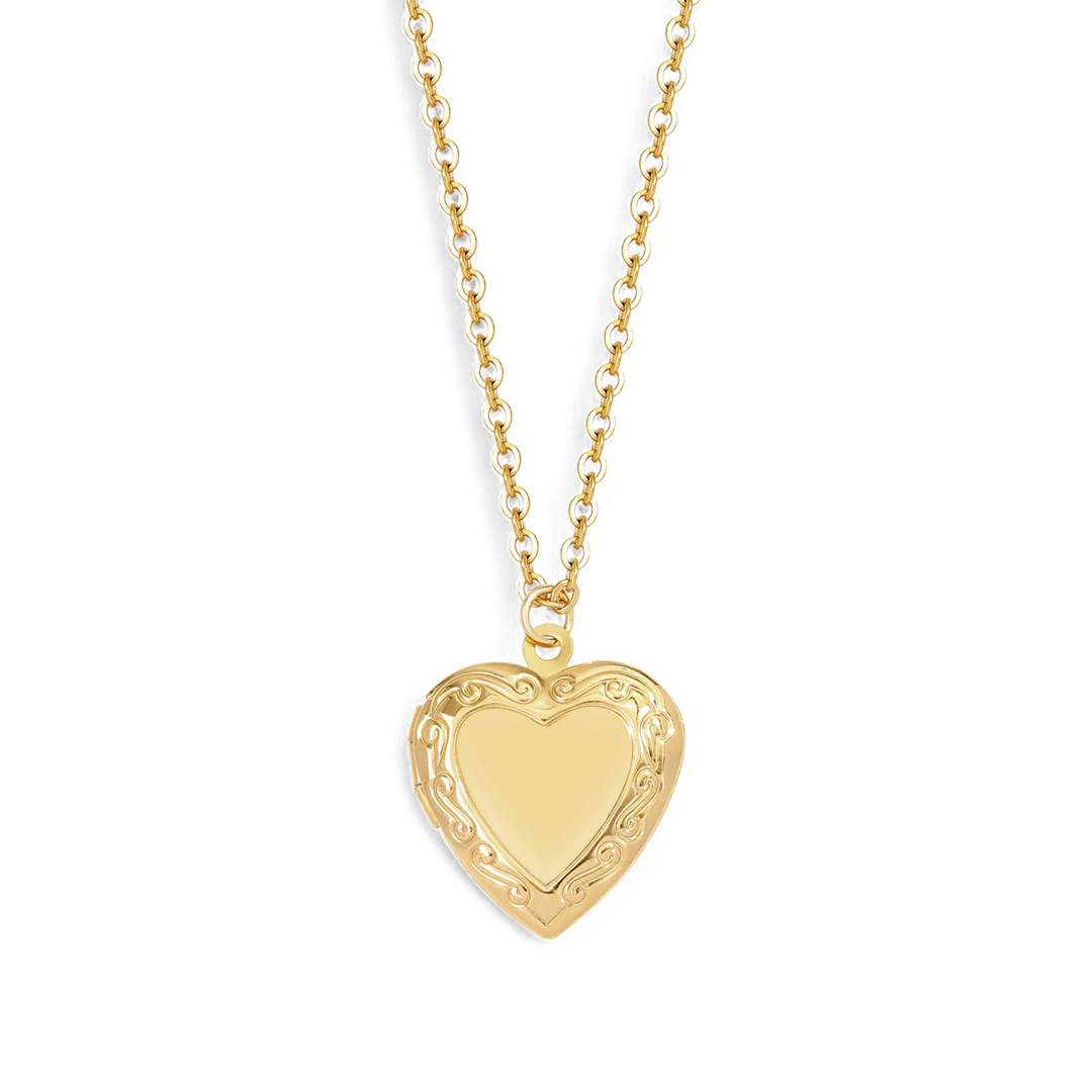 Personalized Heart Locket Necklace - Image 5
