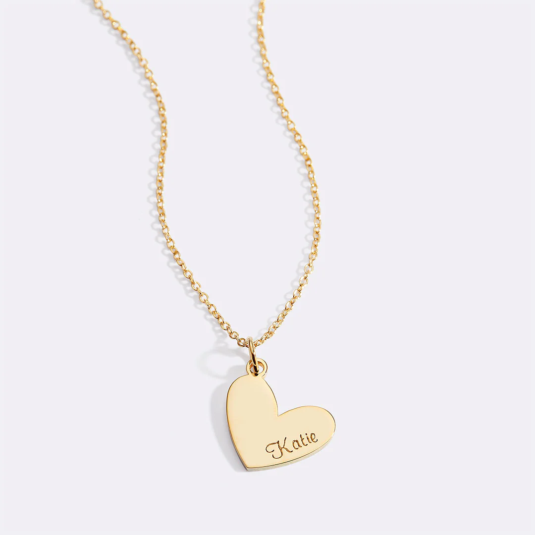 Personalized Heart Name Necklace - Image 3