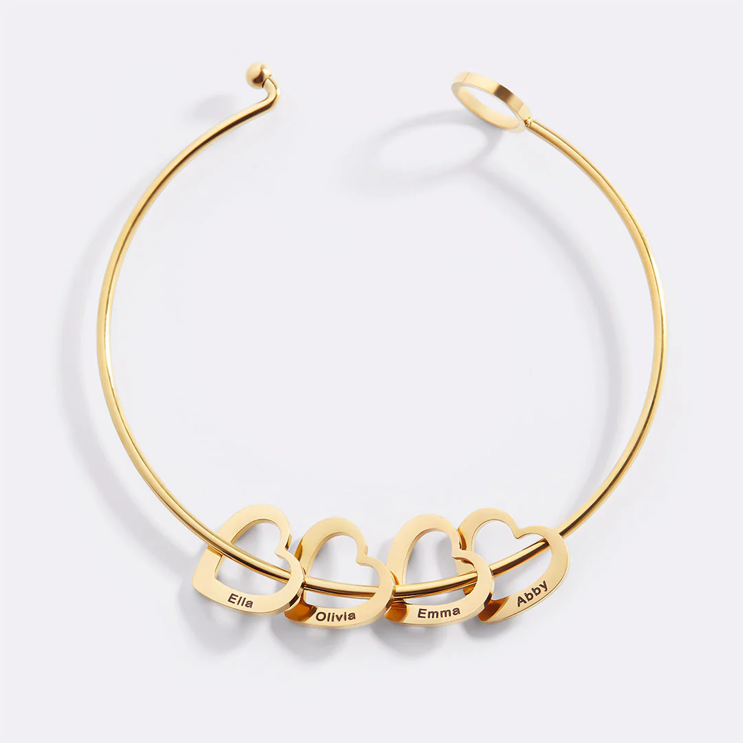 Personalized Hearts Love Bracelet - Image 11
