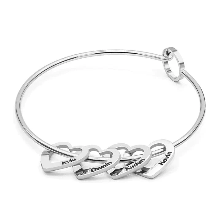 Personalized Hearts Love Bracelet - Image 6