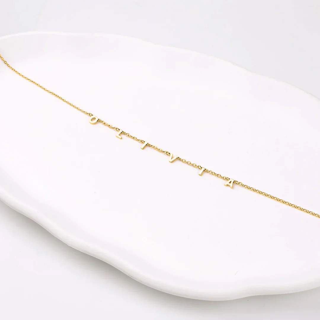 Personalized Minimalist Letter Necklace - Image 13