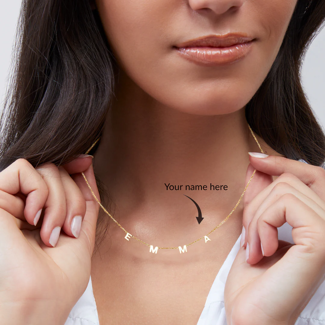 Personalized Minimalist Letter Necklace - Image 3