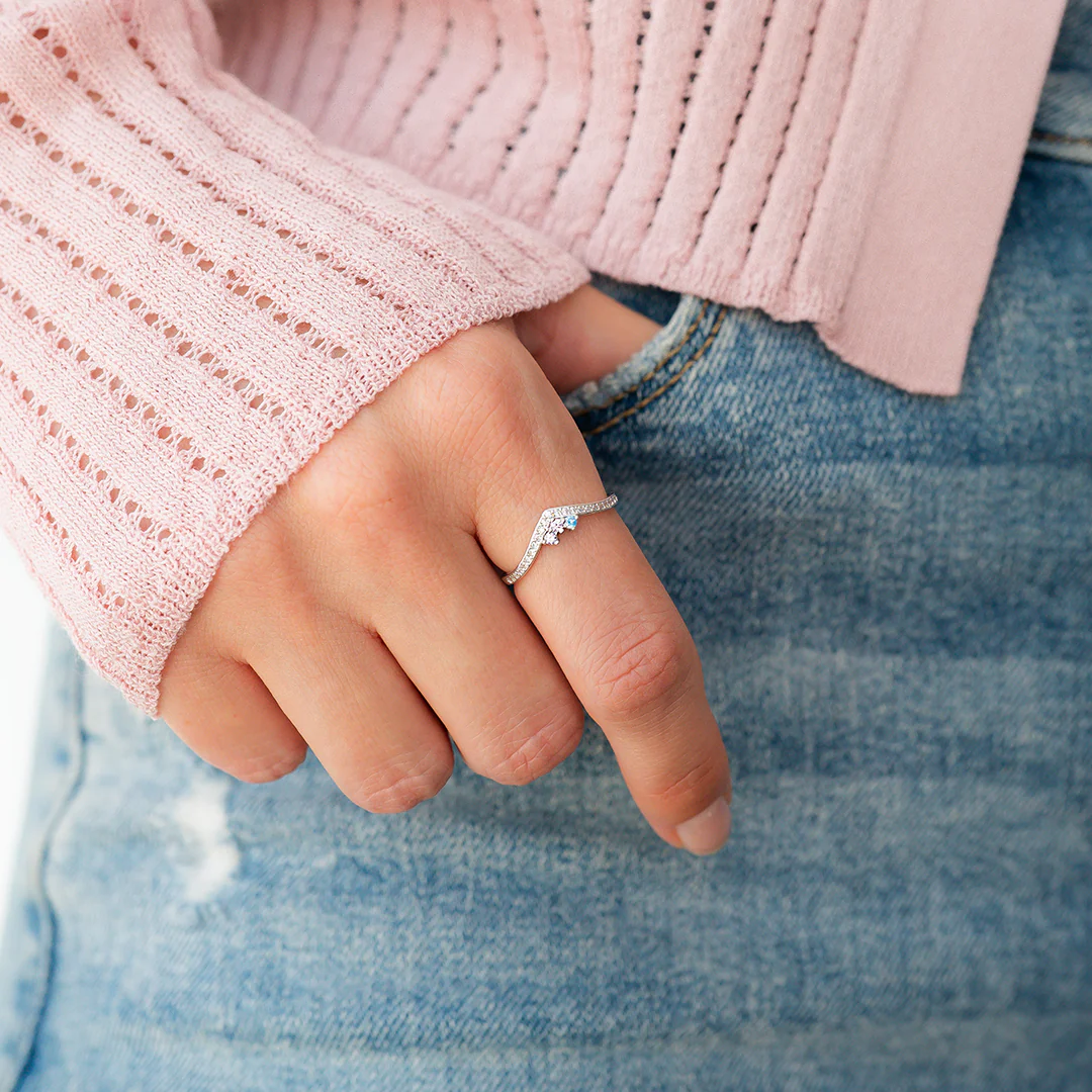 Personalized Venus Birthstone Ring - Image 4