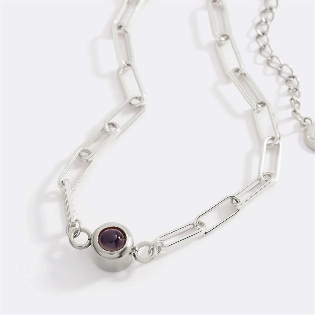Photo Bracelet with Paperclip Chain - Image 11