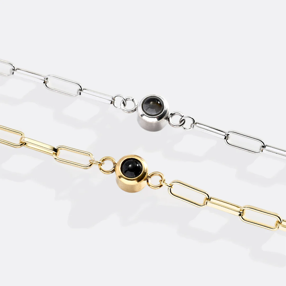 Photo Bracelet with Paperclip Chain - Image 6