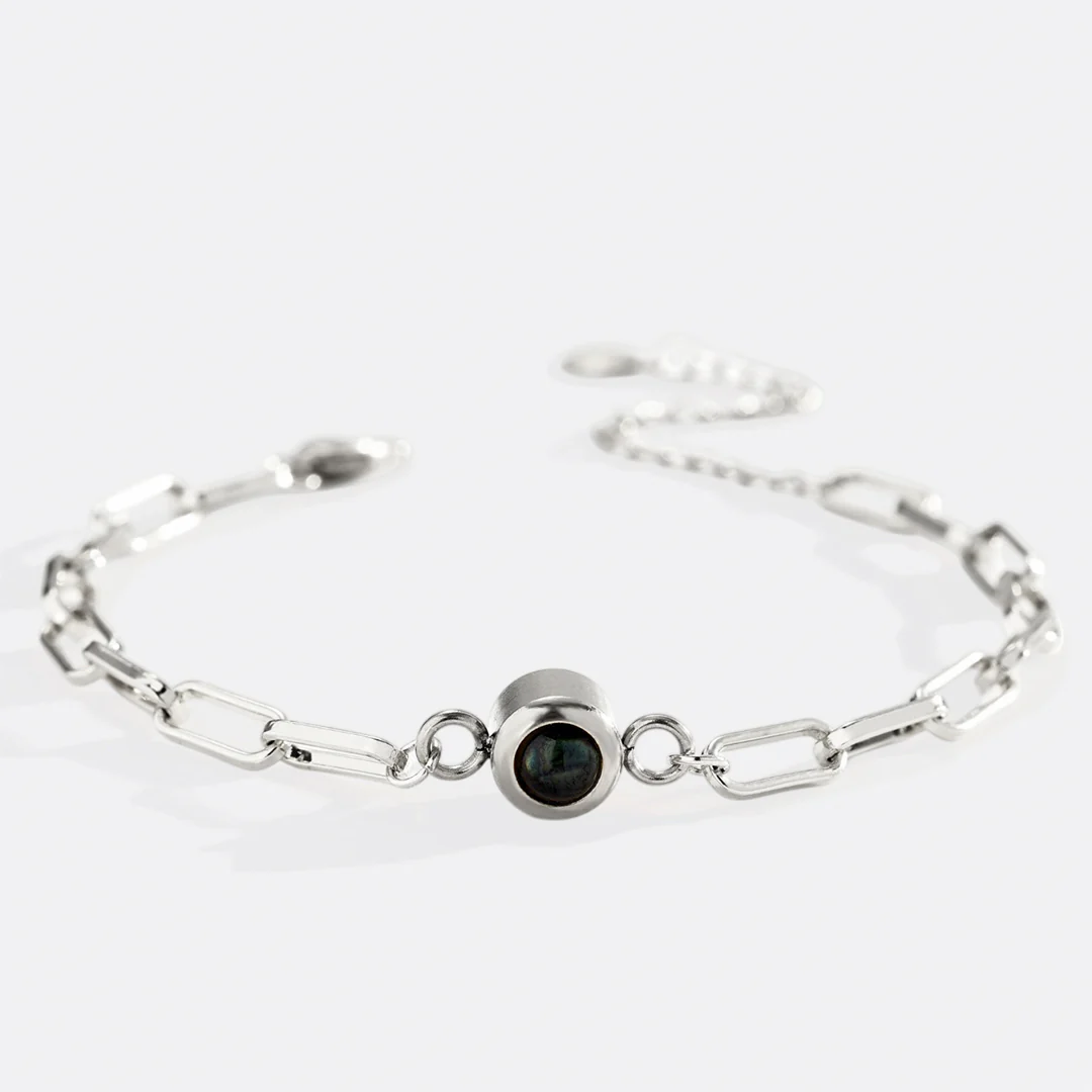 Photo Bracelet with Paperclip Chain - Image 7