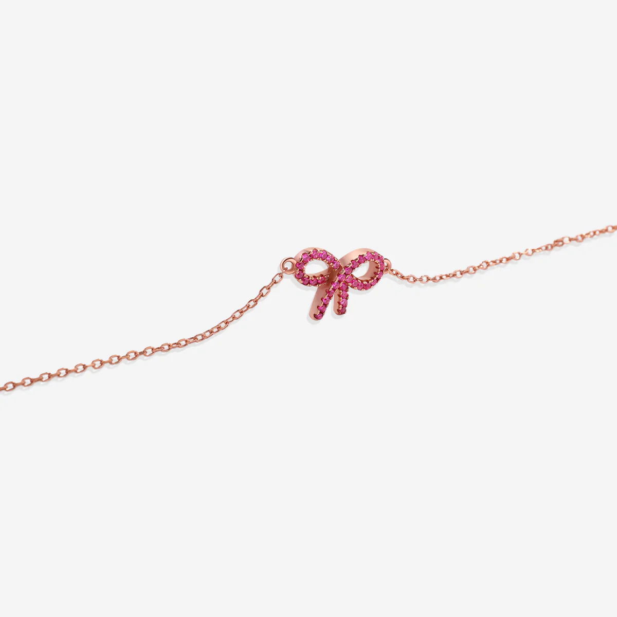 Pink Pave Bow Bracelet - Image 8